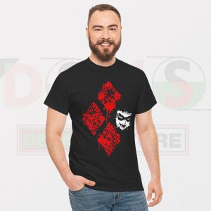 Harley Quinn Diamond Splatter T-Shirt – DC Villain Graphic Tee