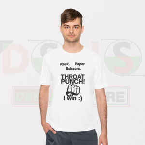 Tshirt - Rock Paper Scissors Throat Punch