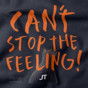 Tshirt closeup - Justin Timberlake Cant Stop the Feeling