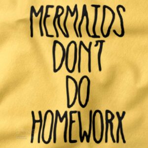 Unisex mermaid quote crewneck sweater with cute graphic design