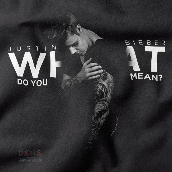 What Do You Mean Bieber Song Hoodie with minimalist graphic design