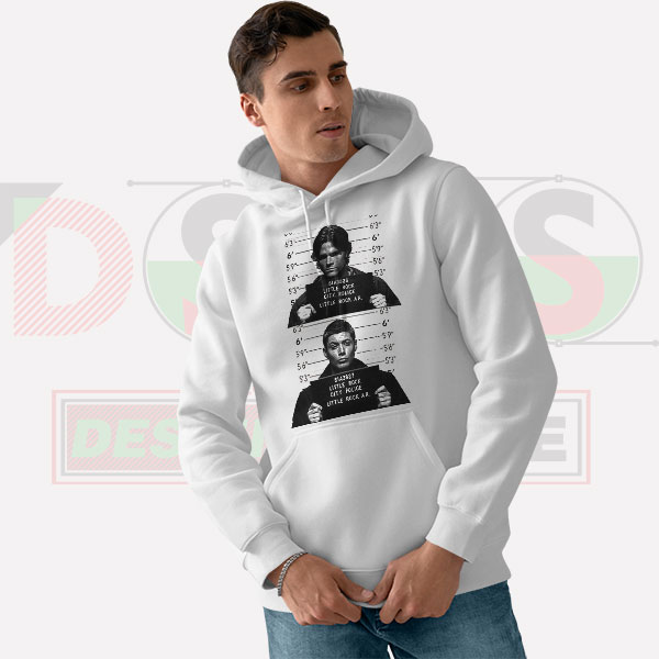 Winchester brothers mugshot photo hoodie