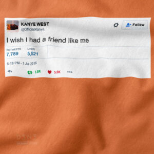 Ye inspired streetwear crewneck with bold friendship quote