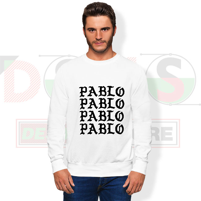 Yeezus Pablo sweatshirt with Kanye West inspired graphic