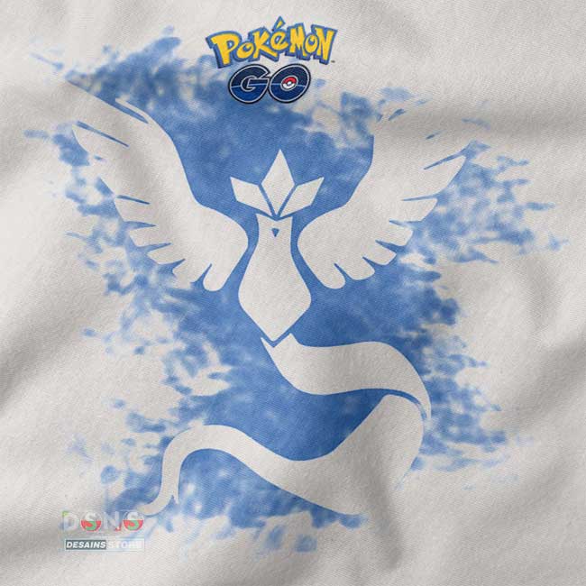 closeup Tshirt - Pokemon Go Team Mystic Game