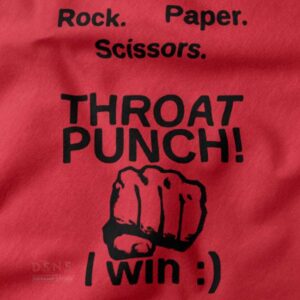 closeup Tshirt - Rock Paper Scissors Throat Punch