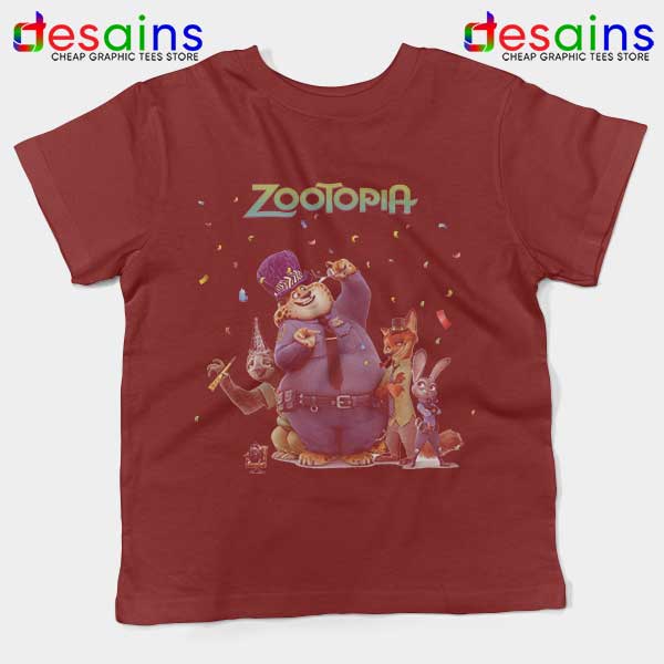 Buy Red Tshirt Zootopia Characters Zootropolis
