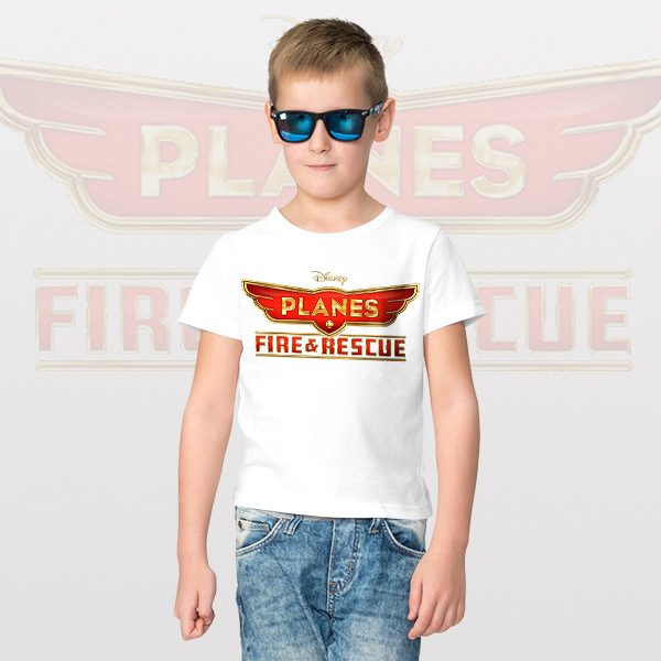 Buy Tshirt White Planes Fire And Rescue Adventure