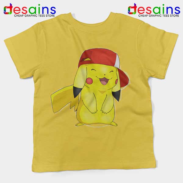 Buy Yellow Tshirt Pikachu Cute Smile Face Pokemon Funny