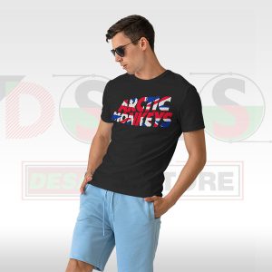 Distorted UK Flag Arctic Monkeys T-Shirt