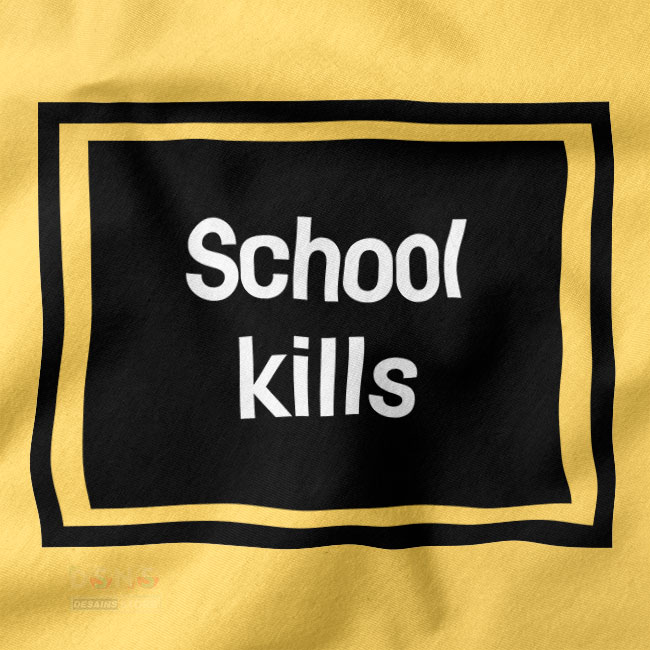 Edgy streetwear quote tee with bold typography