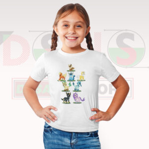 Eevee Evolution Pokémon Go T-Shirt with colorful character graphic