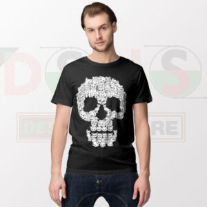 Funny Skulls Are for Pussies cat graphic t-shirt streetwear style