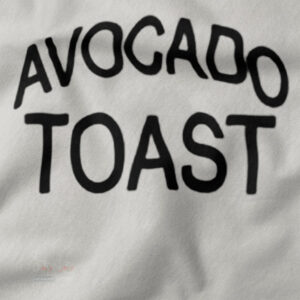 Funny Vegan Avocado Toast Streetwear Tee Illustration