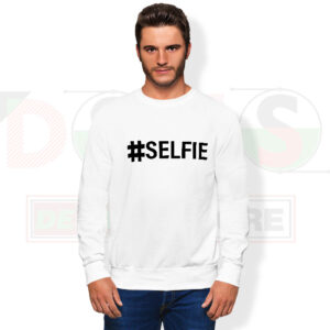 Hashtag Selfie Social Media Graphic Sweatshirt