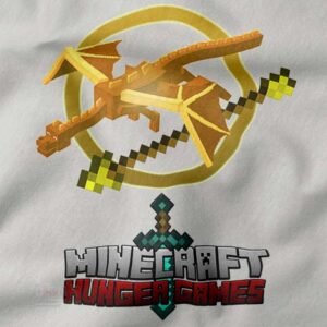 Hunger Games Minecraft crossover graphic t-shirt