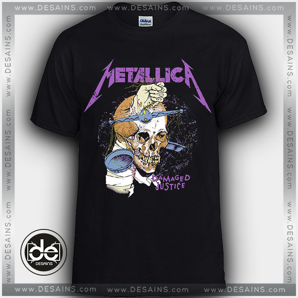 Buy Tshirt Metallica Damaged Justice Tshirt Womens Tshirt Mens Tees size S-3XL