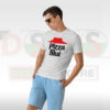 Pizza Slut Funny Logo Parody T-Shirt Graphic Front View”