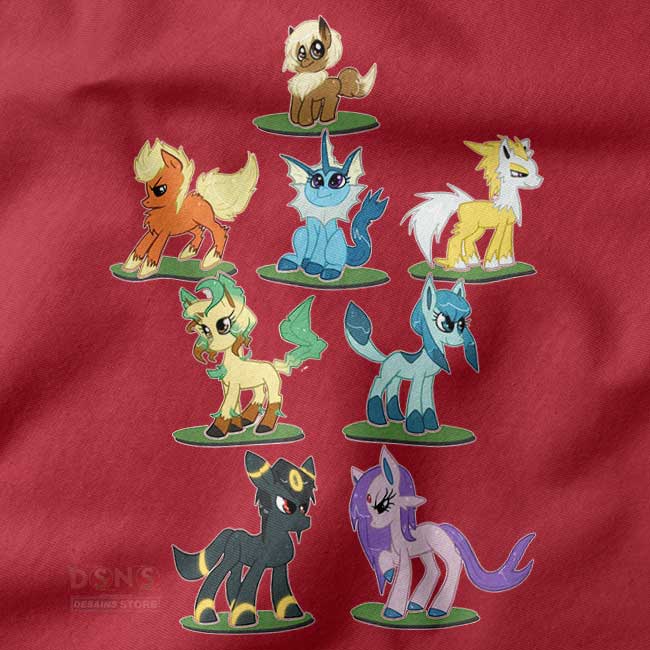Pokémon Go Eevee and evolutions graphic tee for anime fans