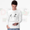 Rose emoji graphic t-shirt with playful chest design