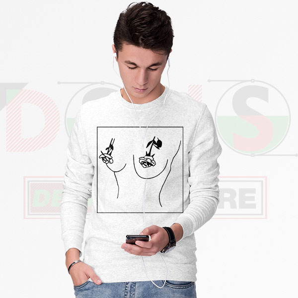 Rose emoji graphic t-shirt with playful chest design