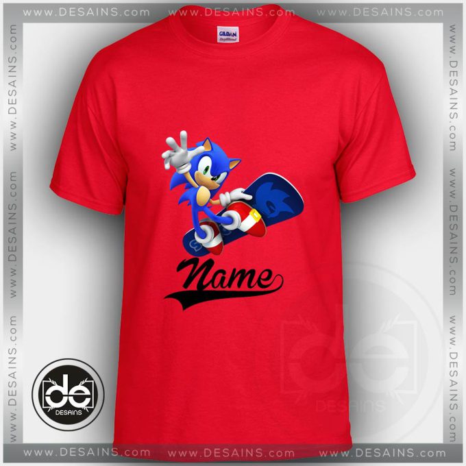 Buy Tshirt Sonic Skateboard Tshirt Kids and Adult Tshirt Custom