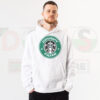 Star Coffee Sci-Fi Parody Hoodie with Funny Coffee Graphic