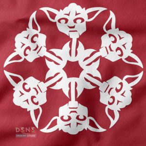 Star Wars Yoda Snowflake Shirt Christmas Graphic Tee