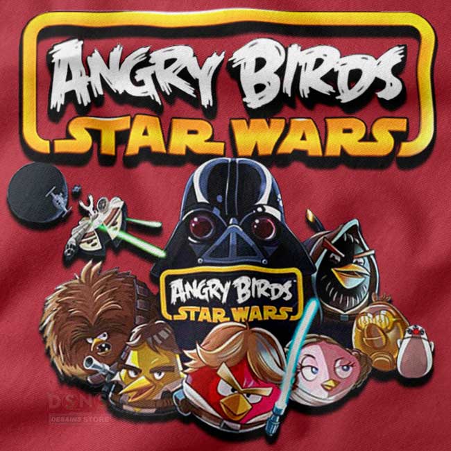 Star Wars mashup Angry Birds tee for gamers and fans