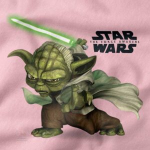 Star Wars tee featuring Yoda with Force Awakens style art
