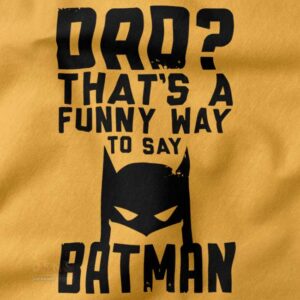 Superhero Dadman Comic Parody Tee for Father’s Day Gift
