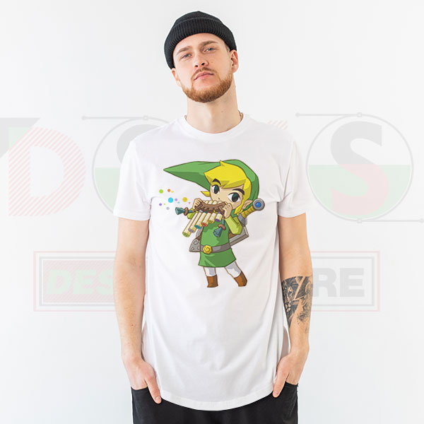 The Legend of Zelda music graphic tee for Nintendo fans