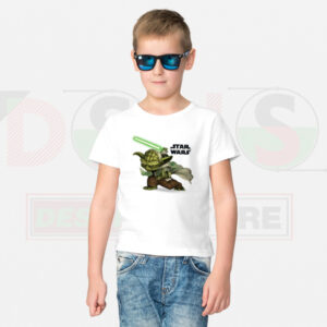 Yoda Star Wars graphic T-shirt inspired by The Mandalorian