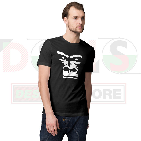 Angry Gorilla Face Graphic T-Shirt Streetwear Design