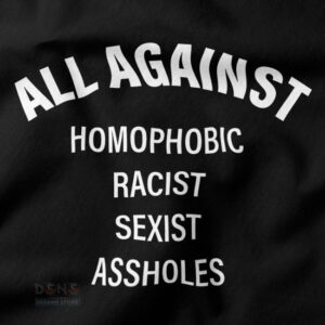 Anti-hate unisex graphic tee streetwear