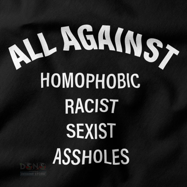 Anti-hate unisex graphic tee streetwear