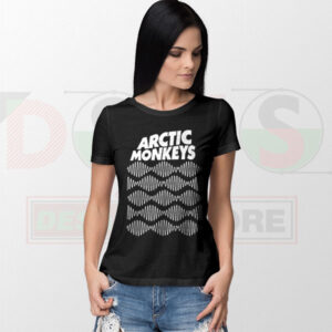 Arctic Monkeys Wave Art Logo T-Shirt Minimalist Design