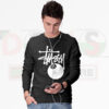 Black sweatshirt with bold 8-ball streetwear graphic”