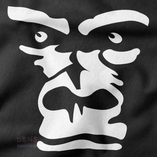 Bold Monkey Head Tee with Fierce Gorilla Artwork