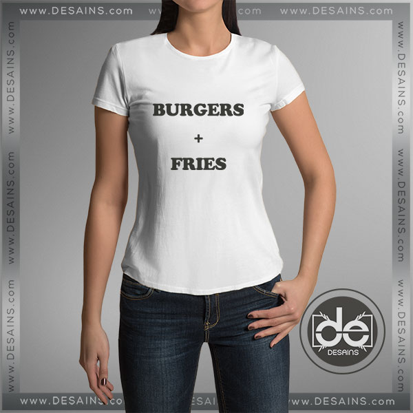 Buy Tshirt Burgers Plus Fries Tshirt Womens Tshirt Mens Tees Size S-3XL