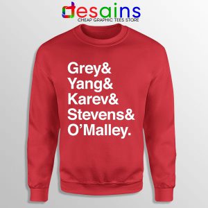 Buy Red Sweatshirt Greys Anatomy Characters TV Show
