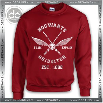 Buy Sweatshirt Quidditch Team Hogwarts Sweater Womens and Sweater Mens Red