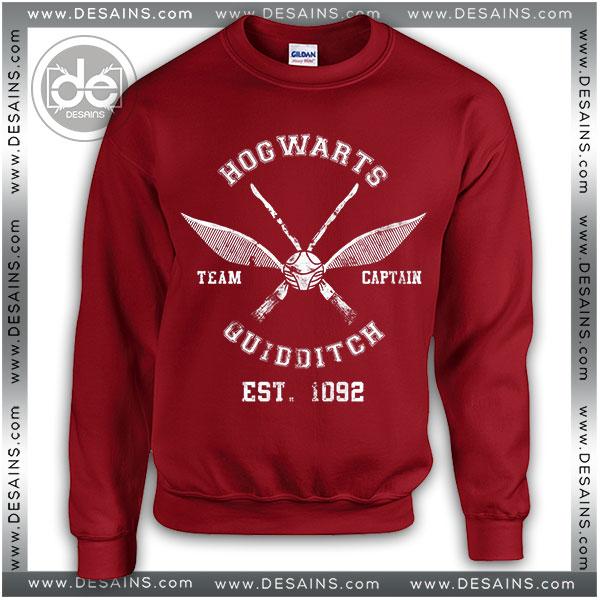Buy Sweatshirt Quidditch Team Hogwarts Sweater Womens and Sweater Mens Red