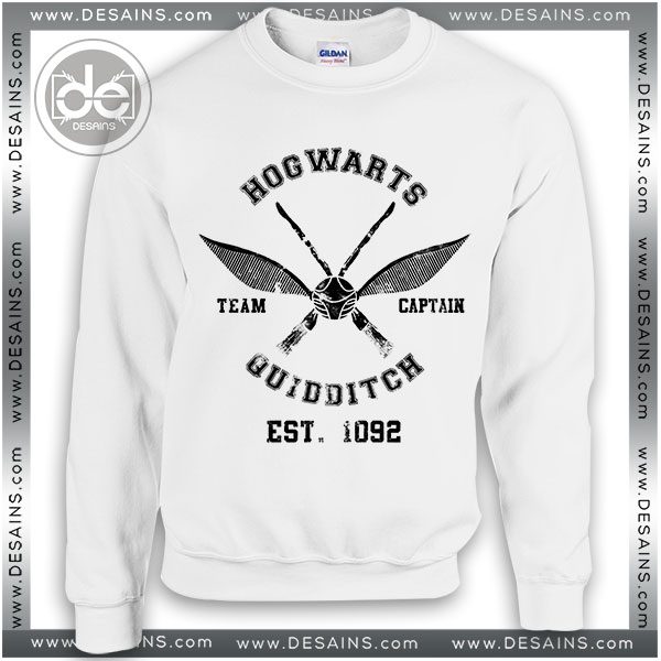 Buy Sweatshirt Quidditch Team Hogwarts Sweater Womens and Sweater Mens White