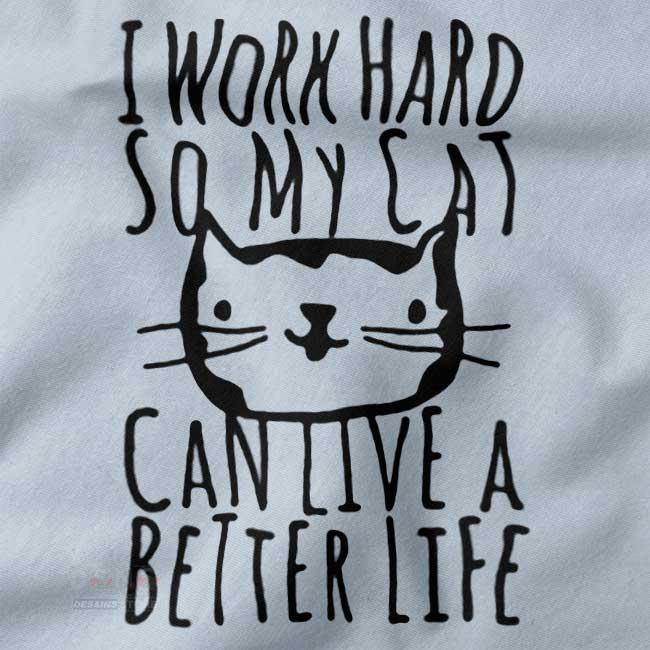 Cat lover quote graphic tee streetwear style