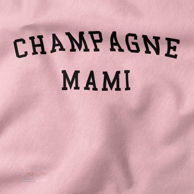 Confident Champagne Mami statement tee casual style
