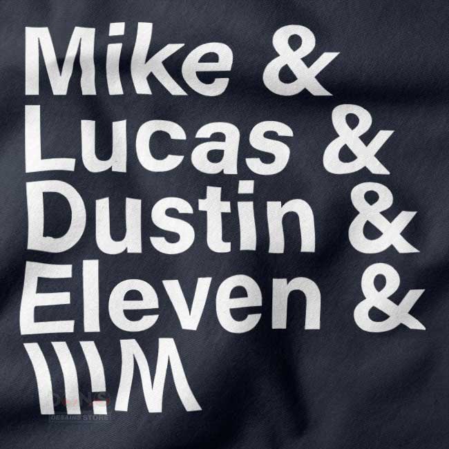 Core Four Stranger Things character graphic sweatshirt