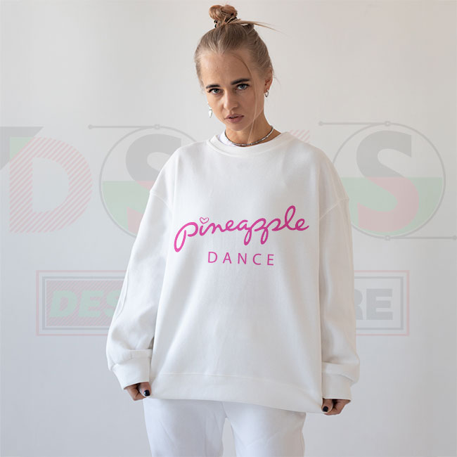Cute dancing pineapple logo sweatshirt graphic