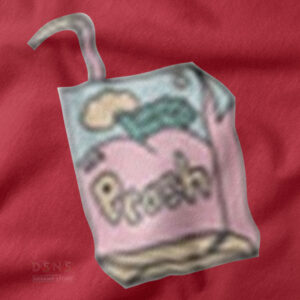 Cute peach graphic cozy sweatshirt streetwear