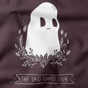 Cute sad ghost pop culture t-shirt